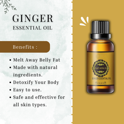 BELLY DRAINAGE GINGER ESSENTIAL OIL (60 DAY'S PACK)