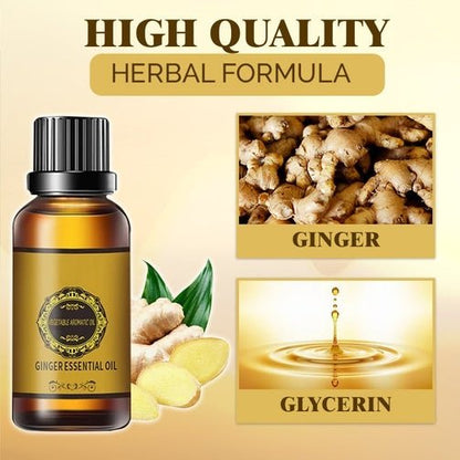 BELLY DRAINAGE GINGER ESSENTIAL OIL (60 DAY'S PACK)