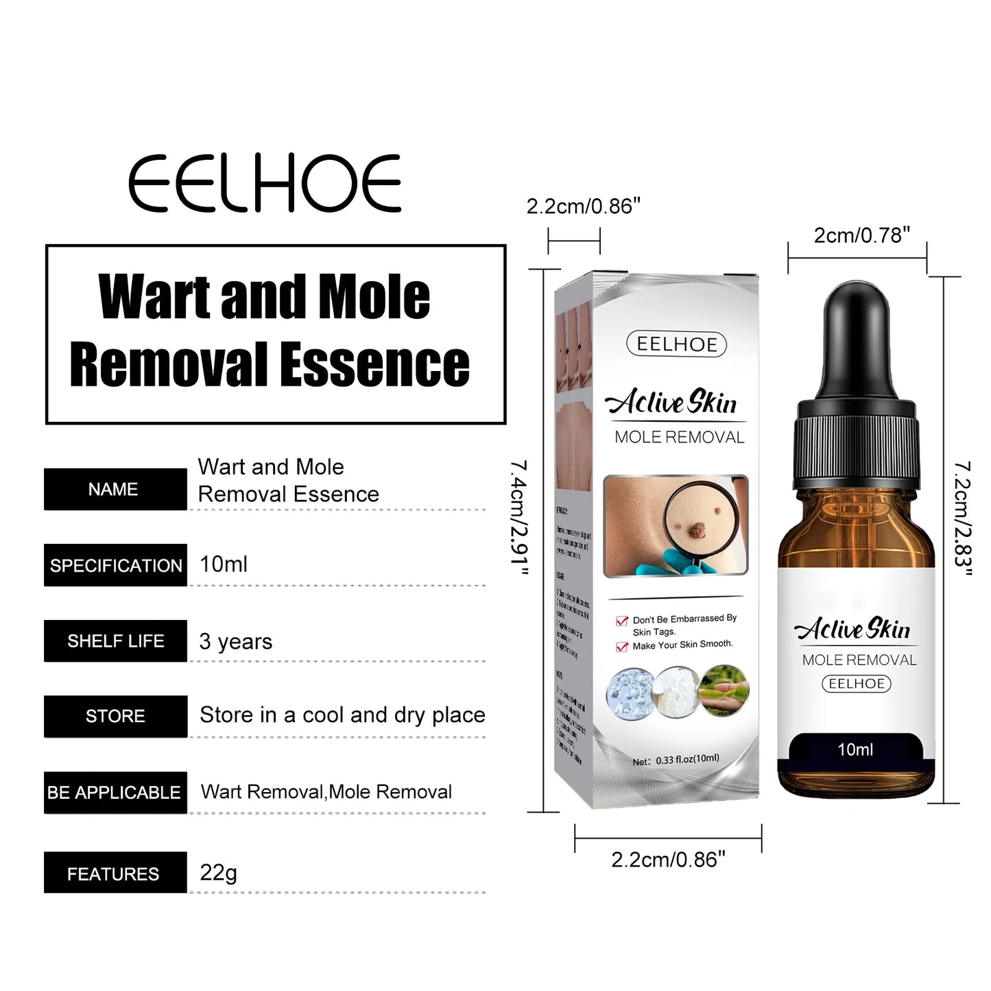Skin Tag and Mole Removal Serum from Japan